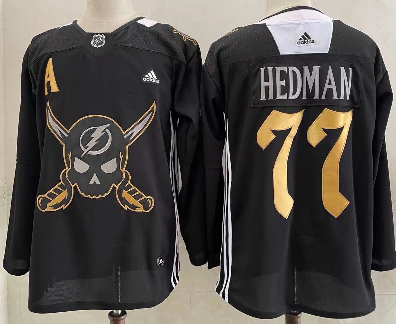 Men Tampa Bay Lightning #77 Hedman Black 2026 Adidias NHL Jersey style 001->tampa bay lightning->NHL Jersey